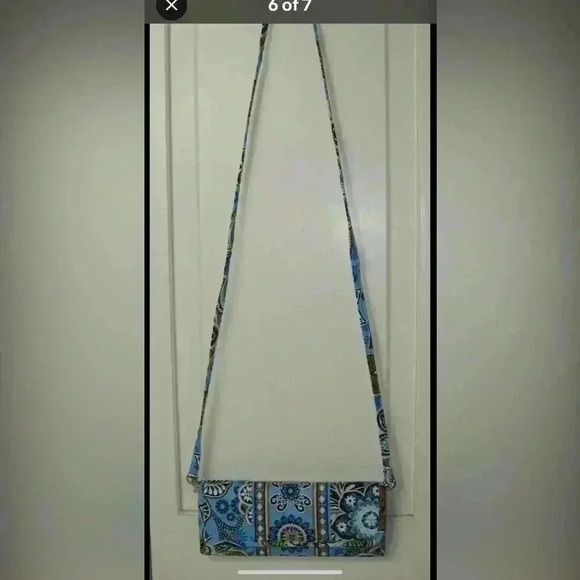 Vera Bradley Trifold Wallet Crossbody
Strap in Bali Blue - Picture 3 of 4